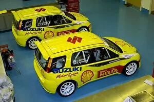 World Rally Championship Collection: Suzuki Junior World Rally Team: The Suzuki Ignis Super 1600 JWRC in the Milton Keynes factory