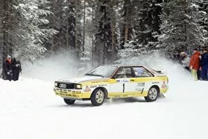Swedish Rally, Sweden. 10-12 February 1984: Stig Blomqvist / Bjorn Cederberg, 1st position