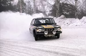 Images Dated 7th October 2005: Swedish Rally, Sweden. 11-13 February 1977: Stig Blomqvist / Hans Sylvan, 1st position