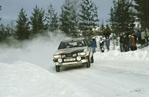 Swedish Rally, Sweden. 11-13 February 1983: Stig Blomqvist / Bjorn Cederberg, 2nd position