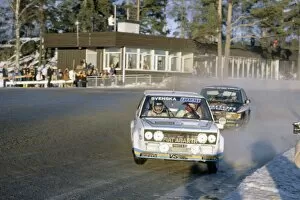 Images Dated 6th September 2005: Swedish Rally, Sweden. 15-17 February 1980: Bjorn Waldegaard / Hans Thorszelius leads Stig
