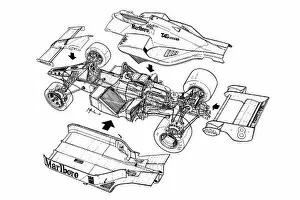 Left Side Gallery: Toleman TG184 1984 detailed overview: MOTORSPORT IMAGES: Toleman TG184 1984 detailed overview