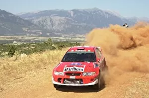 Images Dated 17th June 2001: Tommi Makinen (FIN) Mitsubishi Lancer. World Rally Championship, Acropolis Rally, 14-17 June 2001