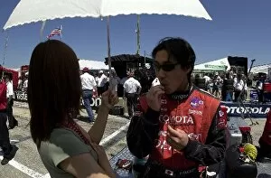 Images Dated 2nd June 2002: Tora Takagi prepares to qualify tenth for the Miller Lite 250. The Milwaukee Mile