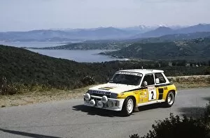 Images Dated 27th March 2006: Tour de Corse / Rallye de France. 5-7 May 1983: Jean Ragnotti / Jean-Marc Andrie, Renault 5 turbo