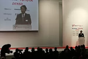 F1gp Gallery: Toyota TF107 Launch: Kazuo Okamoto Toyota Motor Corporation Executive Vice President