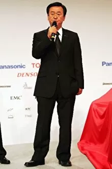 Images Dated 10th January 2008: Toyota TF108 Launch: Tadashi Yamashina Toyota F1 Chairman