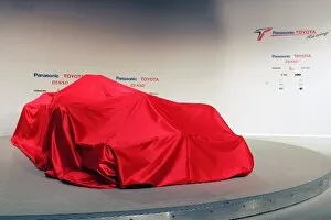 Images Dated 10th January 2008: Toyota TF108 Launch: The Toyota FT108 under cover
