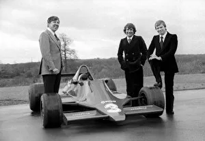 Team Mates Collection: Tyrrell 009 Launch: L-R: Ken Tyrrell Tyrrell Team Owner, with the 1979 Tyrrell driver line-up