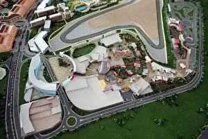 Union Properties Dubai: Model representing the finished Union Properties construction including F1-X Theme Park