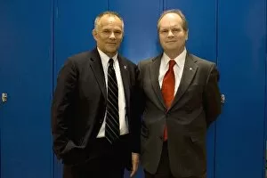Images Dated 25th February 2009: USF1 Launch: Peter Windsor and Ken Anderson