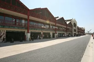 Images Dated 28th July 2008: Valencia Street Circuit Opening: Pit lane