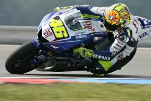 Images Dated 15th August 2008: Valentino Rossi Fiat Yamaha Team fastest in Free Practice 1