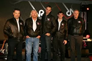 Images Dated 15th December 2009: Virgin F1 Team Announcement: Alex Tai Team Principal Virgin Racing; Richard Branson Virgin Group