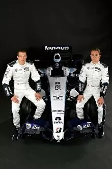 Presentation Gallery: Williams FW29 Presentation: R-L: Williams team mates Nico Rosberg