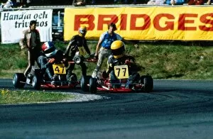 1980 Collection: World Karting Championship: Ayrton Senna: World Karting Championship, Kalmar, Sweden, circa 1980
