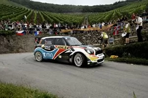 World Rally Championship: Armindo Araujo, Mini John Cooper Works, on stage 3
