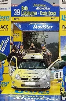 2003 WRC Gallery: World Rally Championship: Brice Tirabassi with co-driver Jacques-Julien Renucci Renault Clio Super