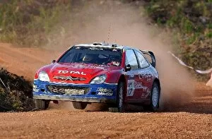 Images Dated 8th September 2003: World Rally Championship: Carlos Sainz / Marc Marti Citroen Xsara WRC