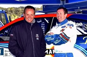 Images Dated 3rd October 2002: World Rally Championship: Double Olympic sailing champion Andy Beadsworth with Colin McRae Ford in