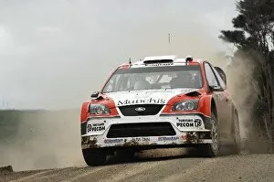 World Rally Championship: Federico Villagra, Ford Focus WRC, on stage 10