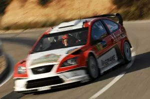Images Dated 4th October 2008: World Rally Championship: Federico Villagra, Ford Focus WRC, on stage 7