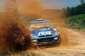 Images Dated 1st November 2002: World Rally Championship: Francois Duval Ford Focus RS WRC 02 on stage 6