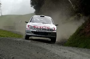Images Dated 3rd October 2002: World Rally Championship: Gilles Panizzi / Herve Panizzi Peugeot 206 WRC