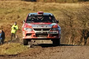 Cardiff Gallery: World Rally Championship: Guy Wilks Mitsubishi on Stage 10