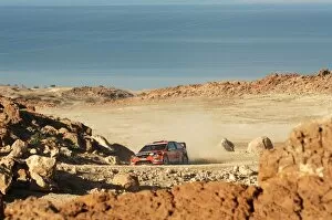 Rd3 Jordan Rally Collection: World Rally Championship: Henning Solberg, Citroen C4 WRC, on the shakedown stage