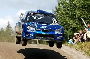 Images Dated 1st August 2009: World Rally Championship: Jari Ketomaa, Subaru Impreza WRC, on stage 17
