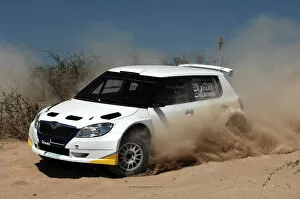 Mexico Gallery: World Rally Championship: Karl Kruuda, Skoda Fabia S2000, on the test stage