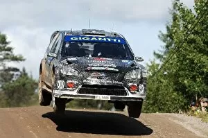 2009 WRC Collection: World Rally Championship: Matti Rantanen, Ford Focus WRC, on stage 17