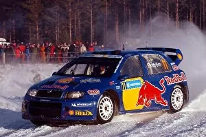 Images Dated 14th February 2005: World Rally Championship: Mattias Ekstrom / Tina Thorner Skoda Fabia WRC