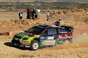 Rd3 Jordan Rally Collection: World Rally Championship: Mikko Hirvonen, Ford Focus WRC, on the shakedown stage