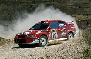 Images Dated 4th June 2001: World Rally Championship: New Mitsubushi works driver Katsuhiko Taguchi failed to finish on his