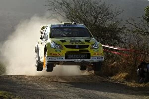2008 WRC Gallery: World Rally Championship: Per-Gunnar Andersson, Suzuki SX4 WRC, on the shakedown stage