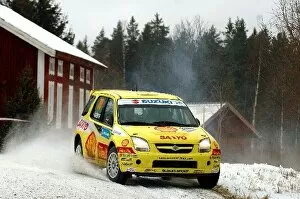 Images Dated 14th February 2005: World Rally Championship: Per-Gunnar Andersson Suzuki Ignis JWRC on stage 10