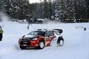 Sweden Collection: World Rally Championship: Petter Solberg Citroen DS3 WRC on stage 3
