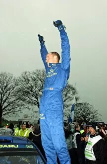 Images Dated 25th November 2001: World Rally Championship: Third place was enough for Richard Burns Subaru to clinch the World