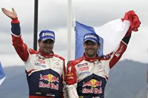 Argentina Gallery: World Rally Championship: R-L: Rally winners Sebastien Loeb, Citroen, and co-driver Daniel Elena