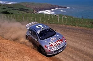 Images Dated 9th October 2002: World Rally Championship: Rally winner and 2002 World Rally Champion Marcus Gronholm / Timo