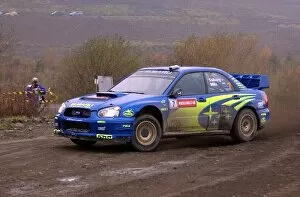 2003 WRC Gallery: World Rally Championship: Rally winners Petter Solberg / Phil Mills Subaru Impreza WRC 2003
