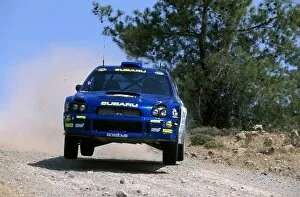 Images Dated 4th June 2001: World Rally Championship: Richard Burns finished 2nd in his Subaru Impreza WRC