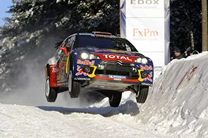 Images Dated 11th February 2011: World Rally Championship: Sebastien Loeb Citroen DS3 WRC on stage 5