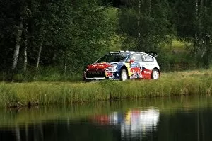 2009 WRC Collection: World Rally Championship: Sebastien Loeb on stage 5