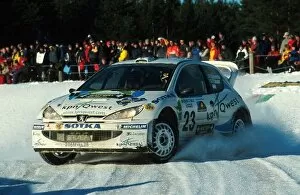 Images Dated 12th February 2001: World Rally Championship: Toni Gardemeister, Peugeot 206 WRC, 4th place