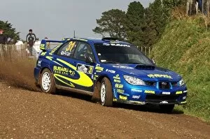 World Rally Championship: Toshi Arai, Subaru Impreza STi, on stage 1
