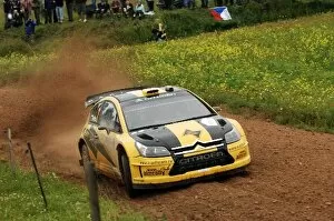 2009 WRC Collection: World Rally Championship: Yvgeny Novikov, Citroen C4 WRC, on the shakedown stage