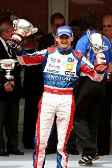 Images Dated 24th May 2009: World Series by Renault: James Walker P1 Motorsport celebrates his third position on the podium
